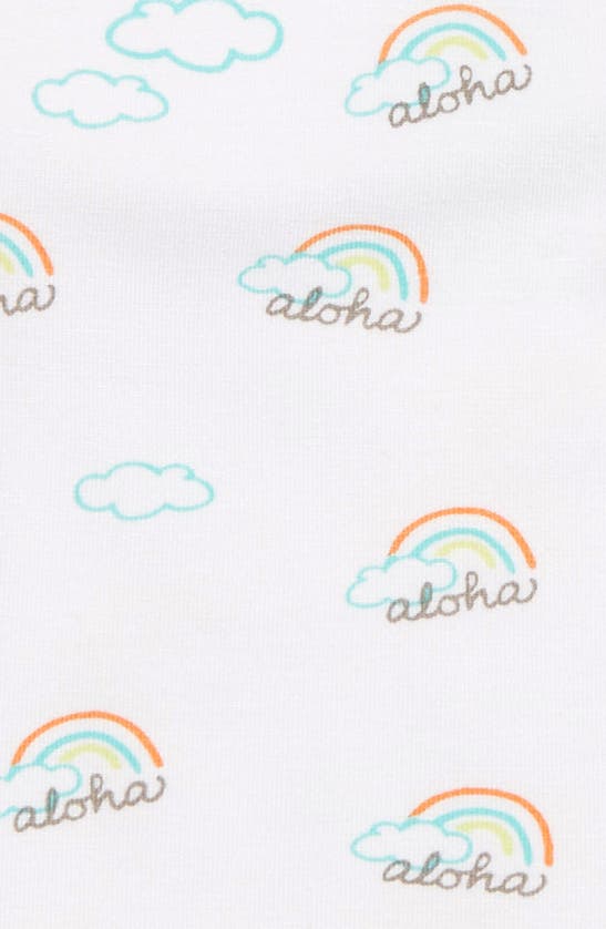 Coco Moon Aloha Bodysuit In Multi White