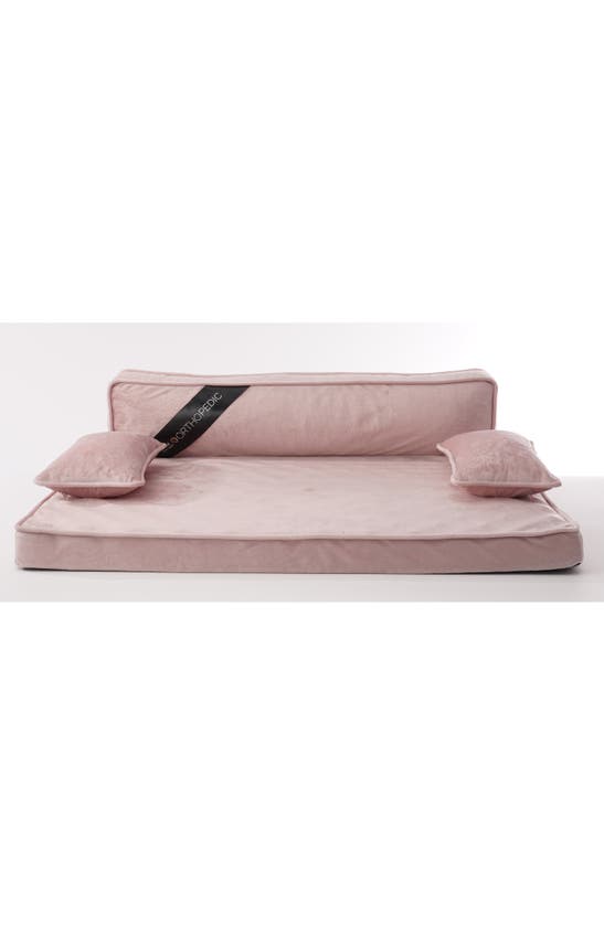Precious Tails Modern Memory Foam Pet Sofa In Pink
