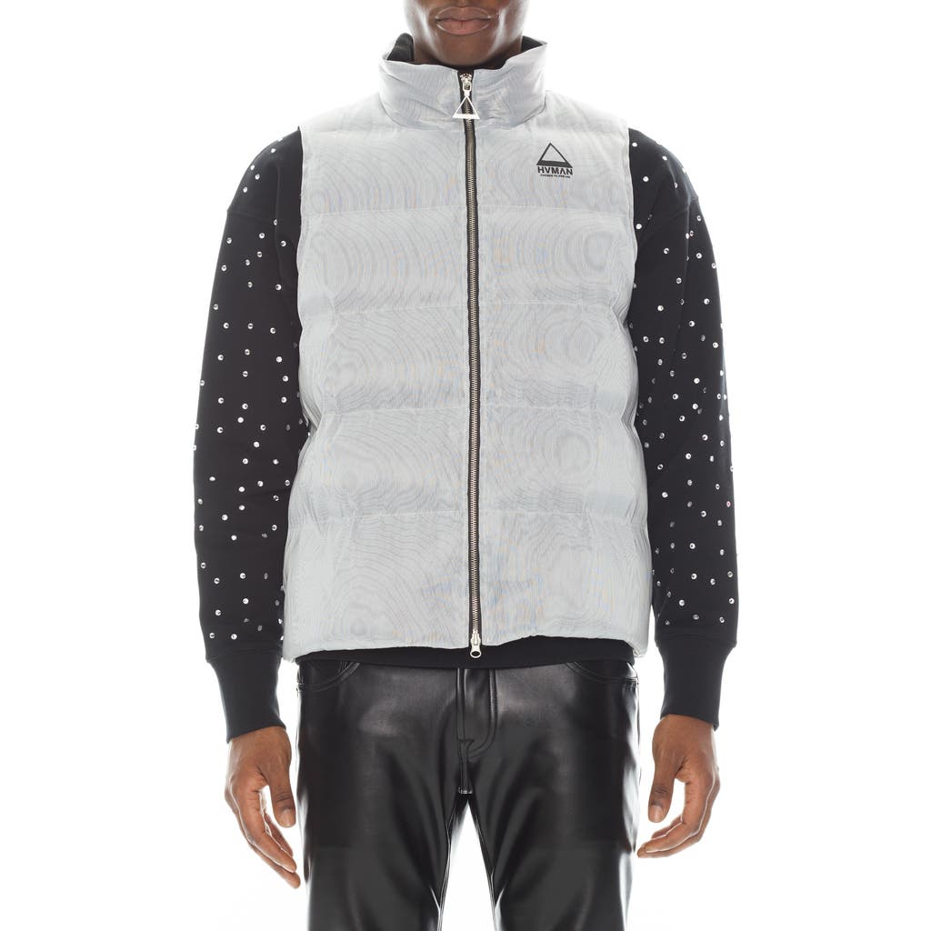 Hvman Quilted Jacket In Light Blue
