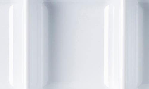 Juliska Berry & Thread Three-section Serving Tray In Melamine Whitewash