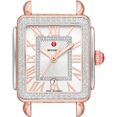 Michele Deco Madison Mid Diamond Dial Watch Head, 2m X 31Mm