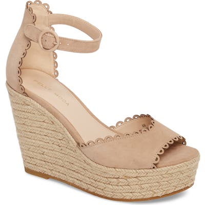 Pelle Moda Raine Platform Espadrille Sandal- Beige