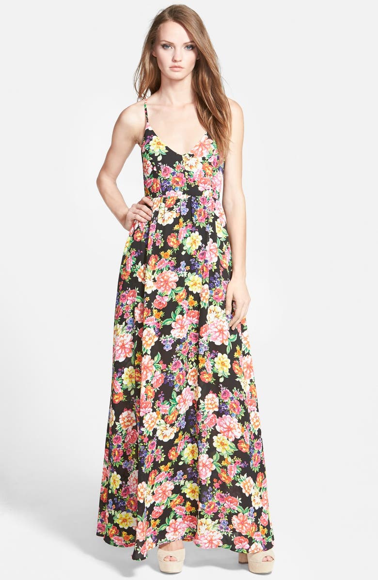 Lucca Couture Strappy Floral Maxi Dress | Nordstrom