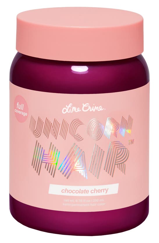 Lime Crime Unicorn Hair Full Coverage Semi-permanent Hair Color In Chocolate Cherry