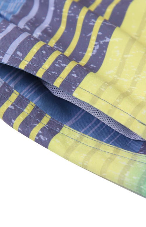 ROKKA&ROLLA ROKKA&ROLLA KID'S SWIM TRUNKS WITH MESH LINING AND UPF 50+ PROTECTION 