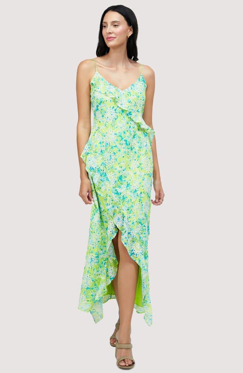 Shop Lost + Wander Sunbloom Eyelet Embroidered Floral Maxi Dress In Yellow-multi