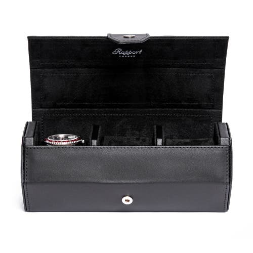 Rapport London Vantage Three Watch Roll In Black