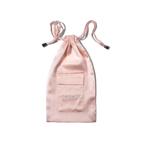 Drowsy Sleep Co . Silk Carry Pouch In Sunset Pink