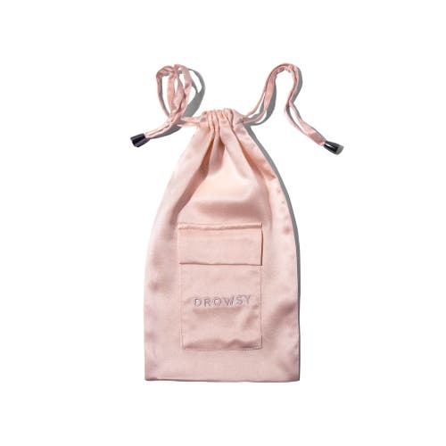 Shop Drowsy Sleep Co . Silk  Carry Pouch In Sunset Pink