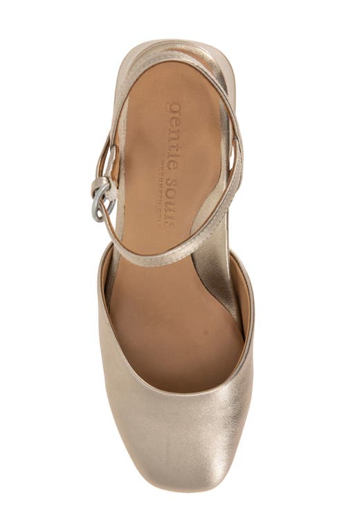 Gentle Souls By Kenneth Cole Womens Buckle Leather Slingback Heels In Gravel Leather