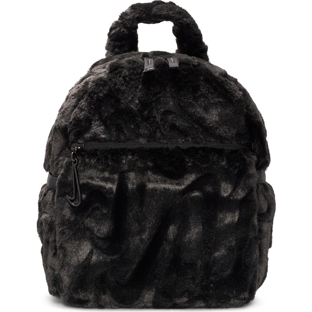 faux fur mini backpack black BLACKCRAFT Store Front zip pocket for quick Nike Sportswear Futura Faux Fur