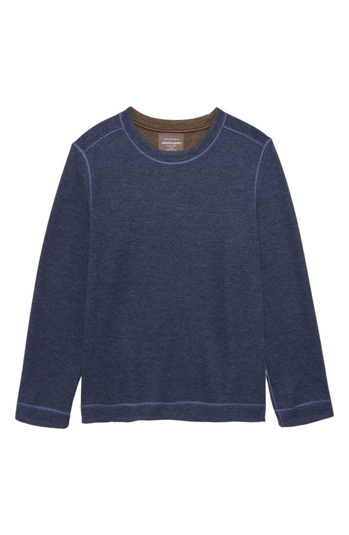 JOHNSTON & MURPHY JOHNSTON & MURPHY KIDS' REVERSIBLE COTTON BLEND SWEATSHIRT 