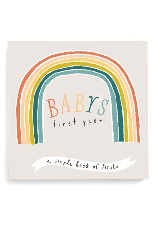 Lucy Darling 'Baby's First Year' Little Rainbow Memory Book in Multi at Nordstrom