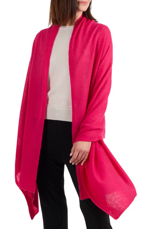 Amicale Cashmere Featherweight Scarf In Dark Pink