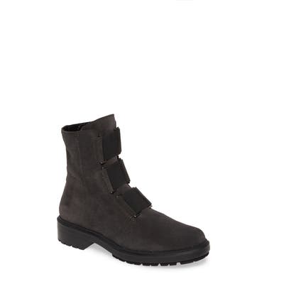 Aquatalia Liv Elastic Detail Weatherproof Boot, Grey