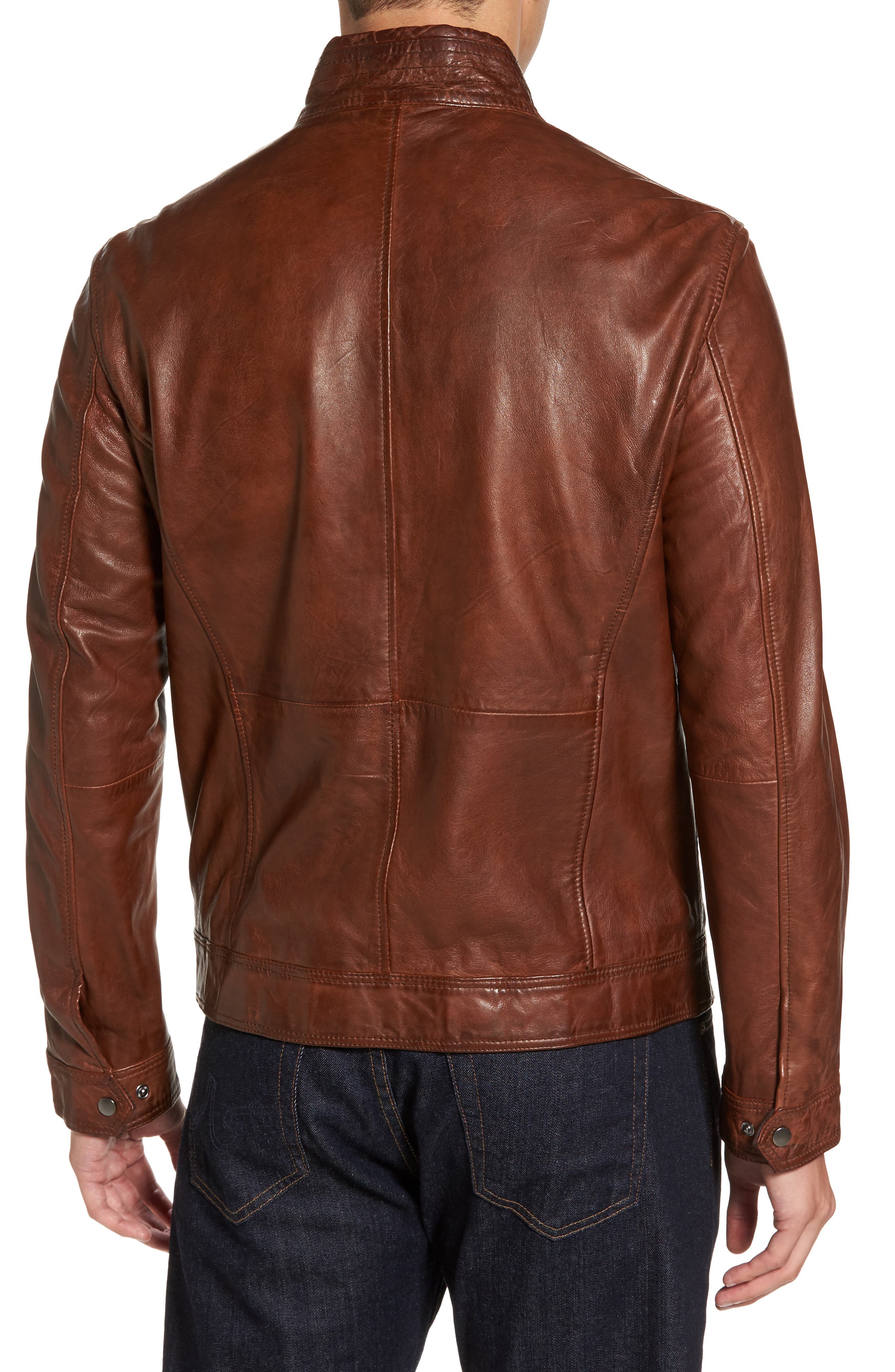 collezioni leather jacket mens