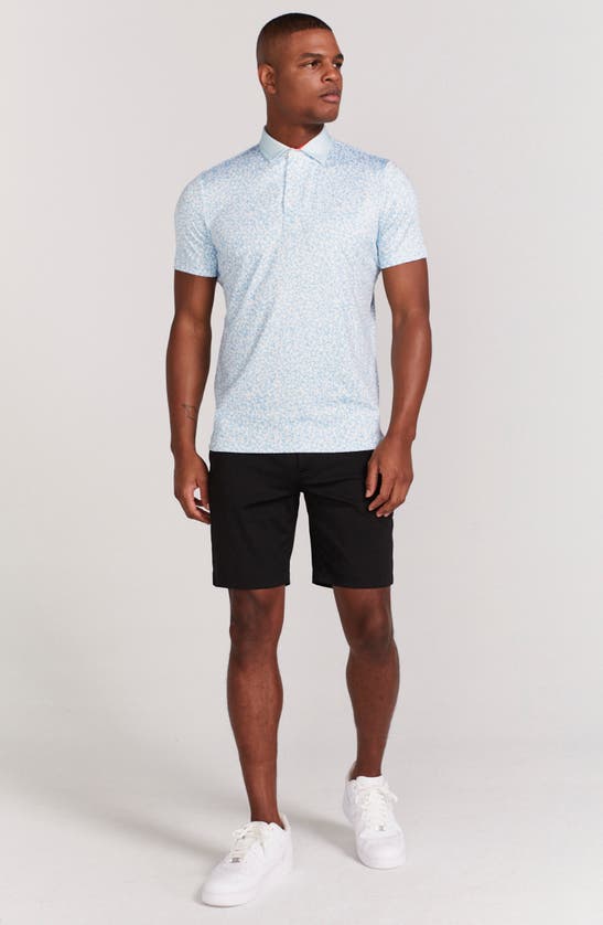 Shop Redvanly Brewer Floral Polo In Breeze