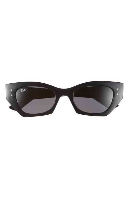 Ray Ban Ray-ban Zena 52mm Geometric Sunglasses In Black/black