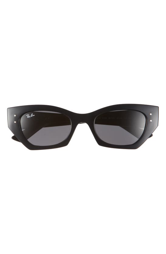 Shop Ray Ban Zena 52mm Geometric Sunglasses In Black