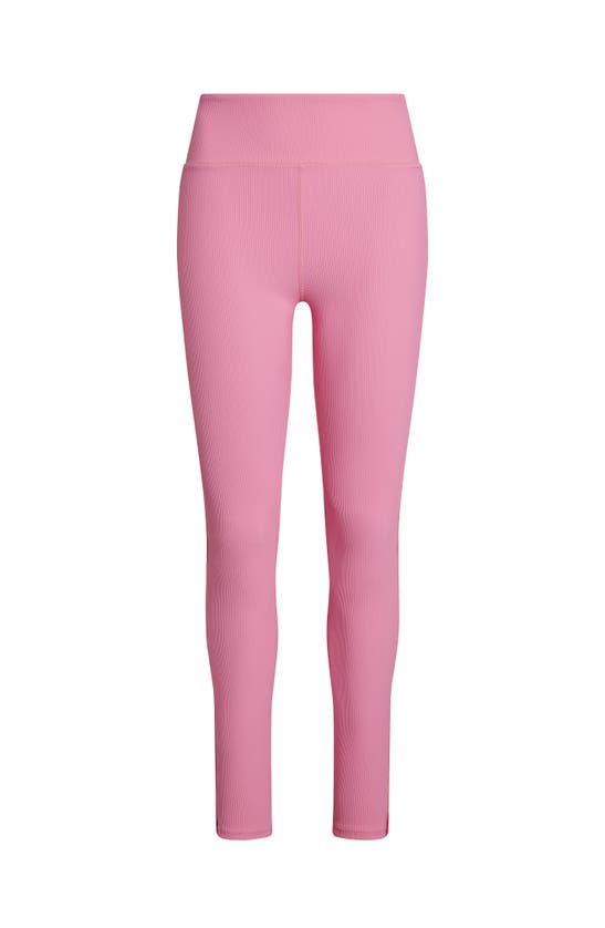 Shop Electric Yoga Color Block Rib Legging In Sachet Pink/pink Yarrow