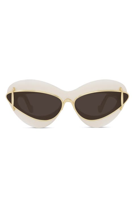 Loewe Gold Cat Eye Sunglasses, LW40039U 30E