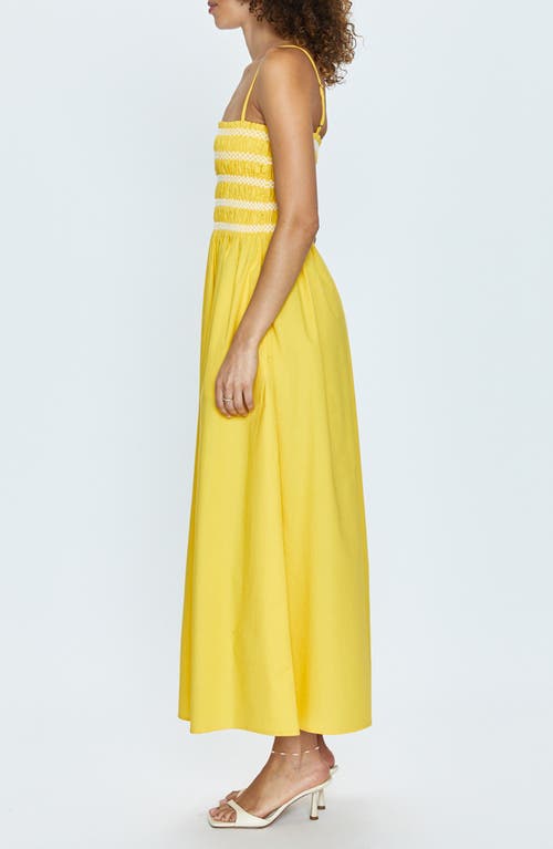 Shop Pistola Bianca Maxi Sundress In Dandelion