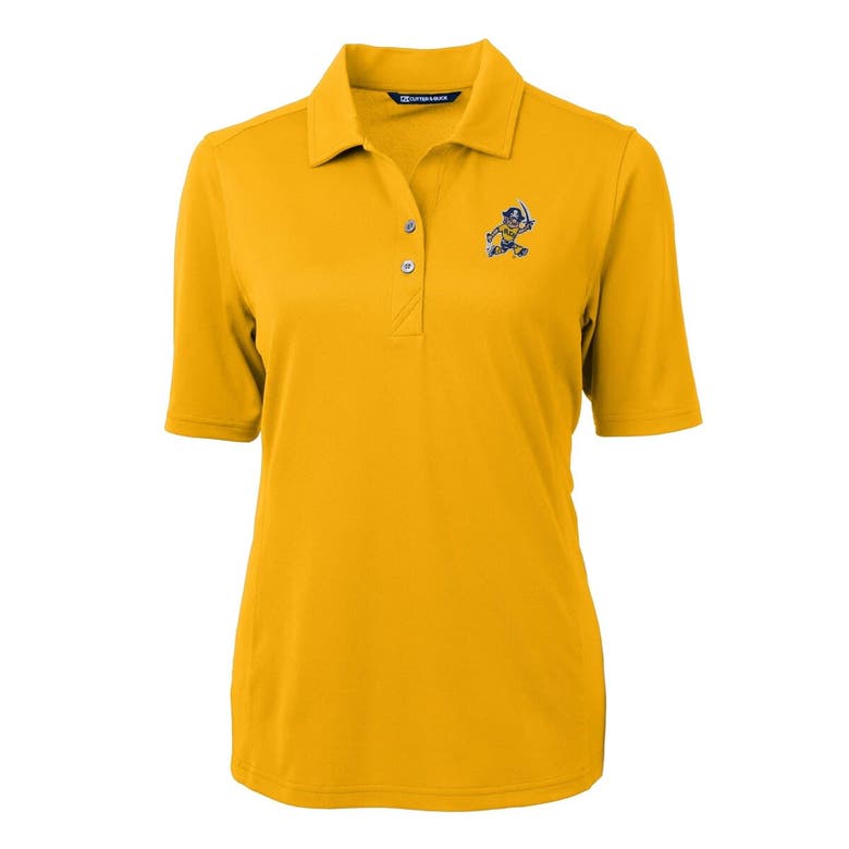 Shop Cutter & Buck Gold Etsu Buccaneers Vault Drytec Virtue Eco Pique Recycled Polo