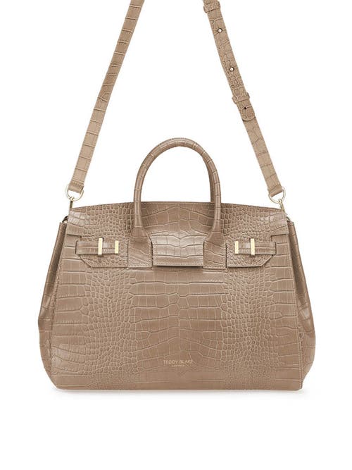 Shop Teddy Blake Gigi Croco  13" In Dark Beige