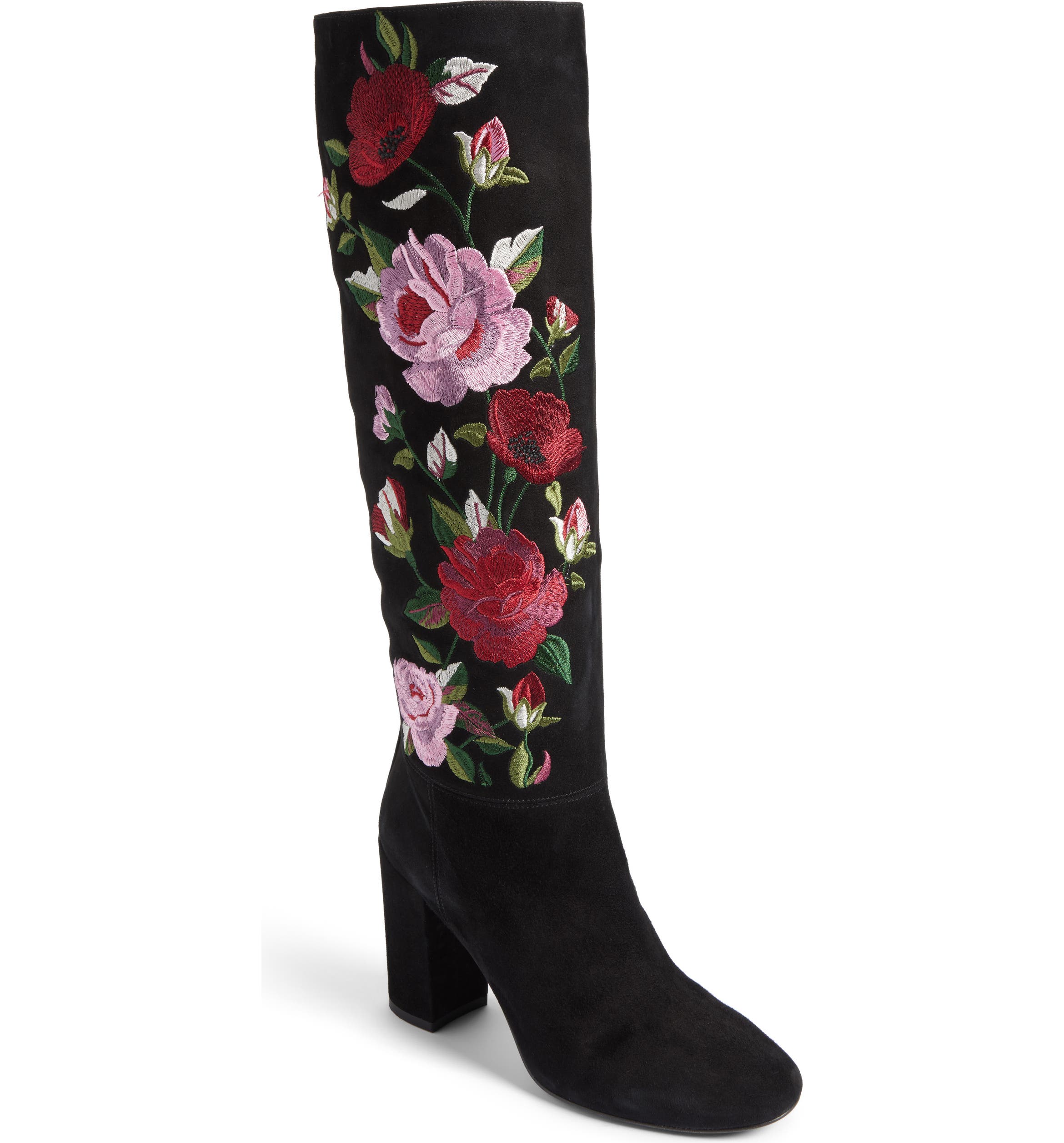 kate spade new york greenfield flower embroidered boot (Women) | Nordstrom