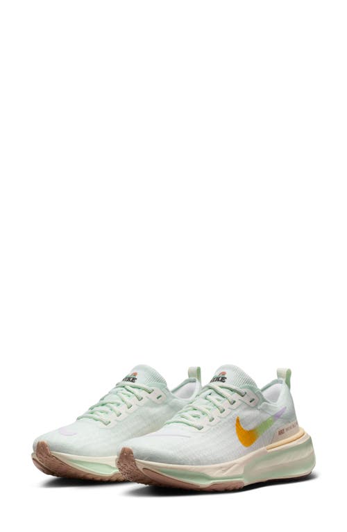 Nike ZoomX Invincible Run 3 Running Shoe Green/Multi Color/Sail at Nordstrom,