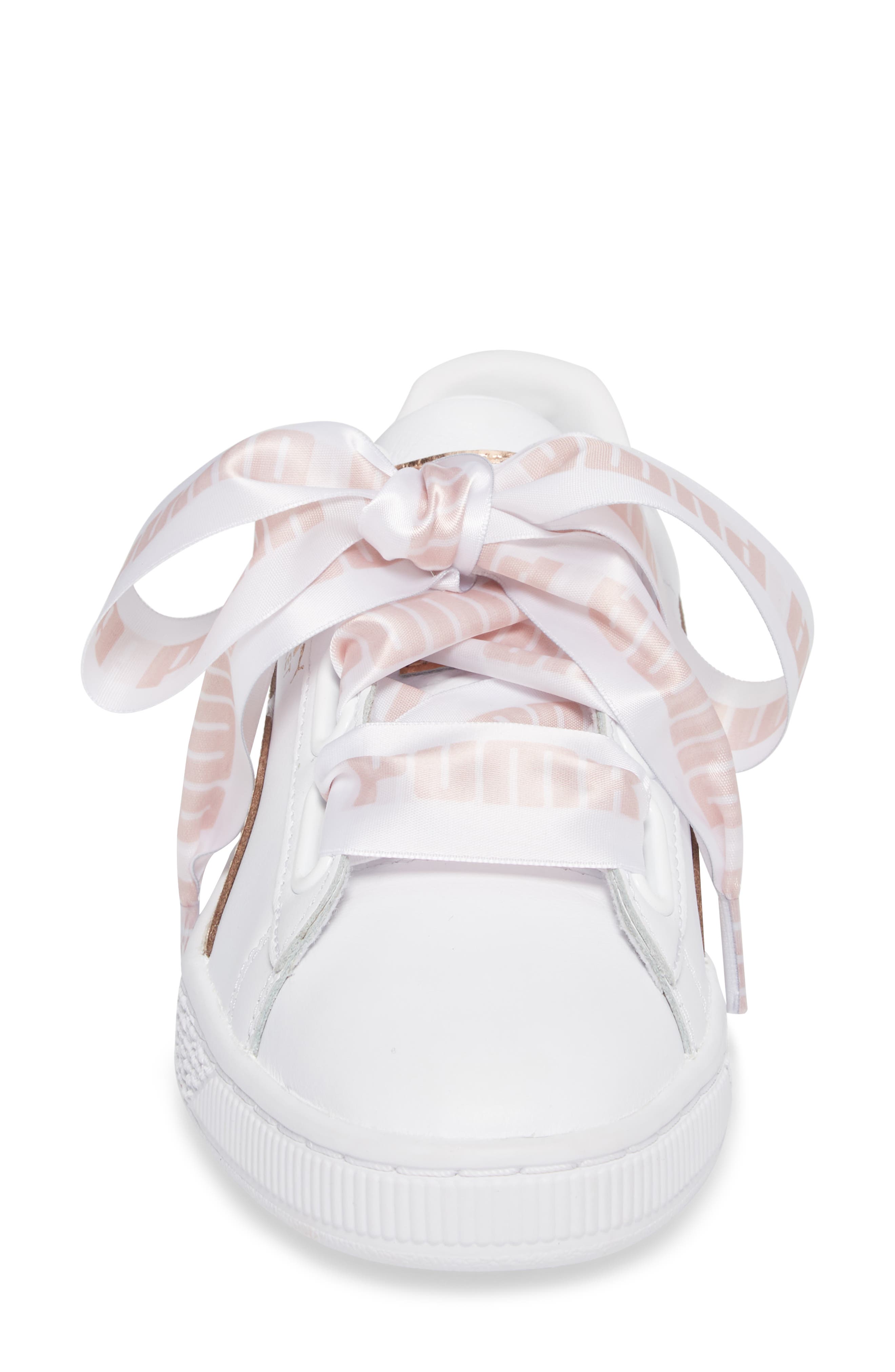 puma basket heart red