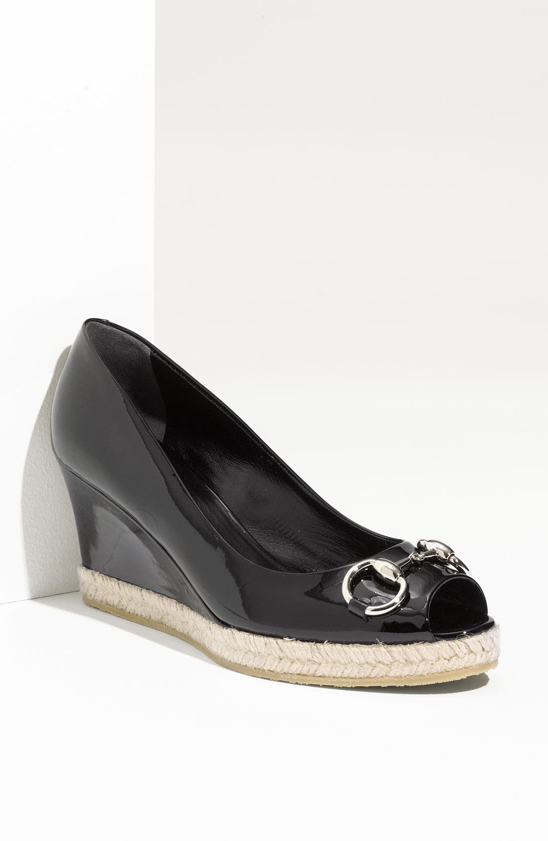 Gucci Patent Leather Wedge Pump | Nordstrom