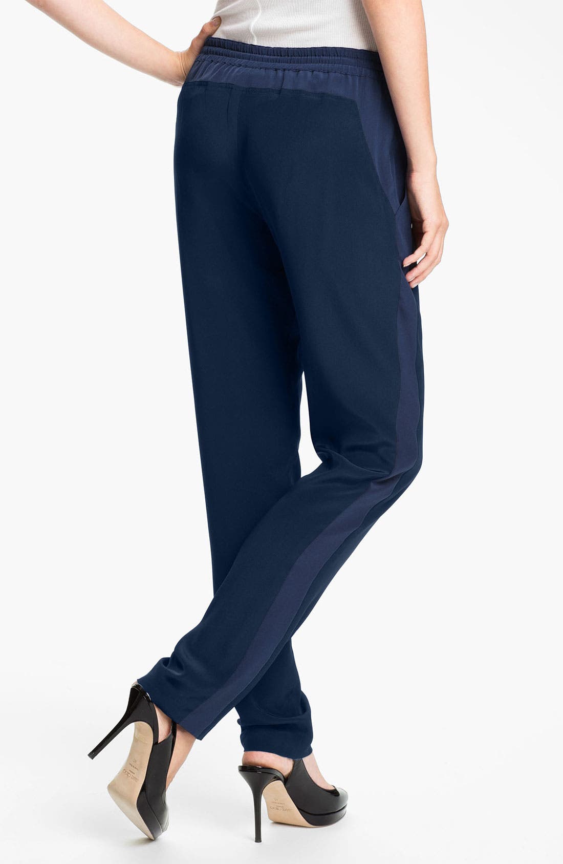 Vince 'Solid Track' Silk Lounge Pants Nordstrom