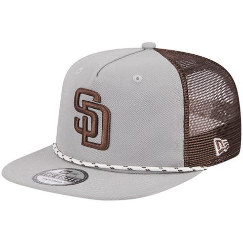 Men's San Diego Padres New Era Natural Retro Beachin' Trucker 9FIFTY Snapback  Hat