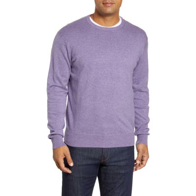 Peter Millar Crown Crewneck Sweater, Purple