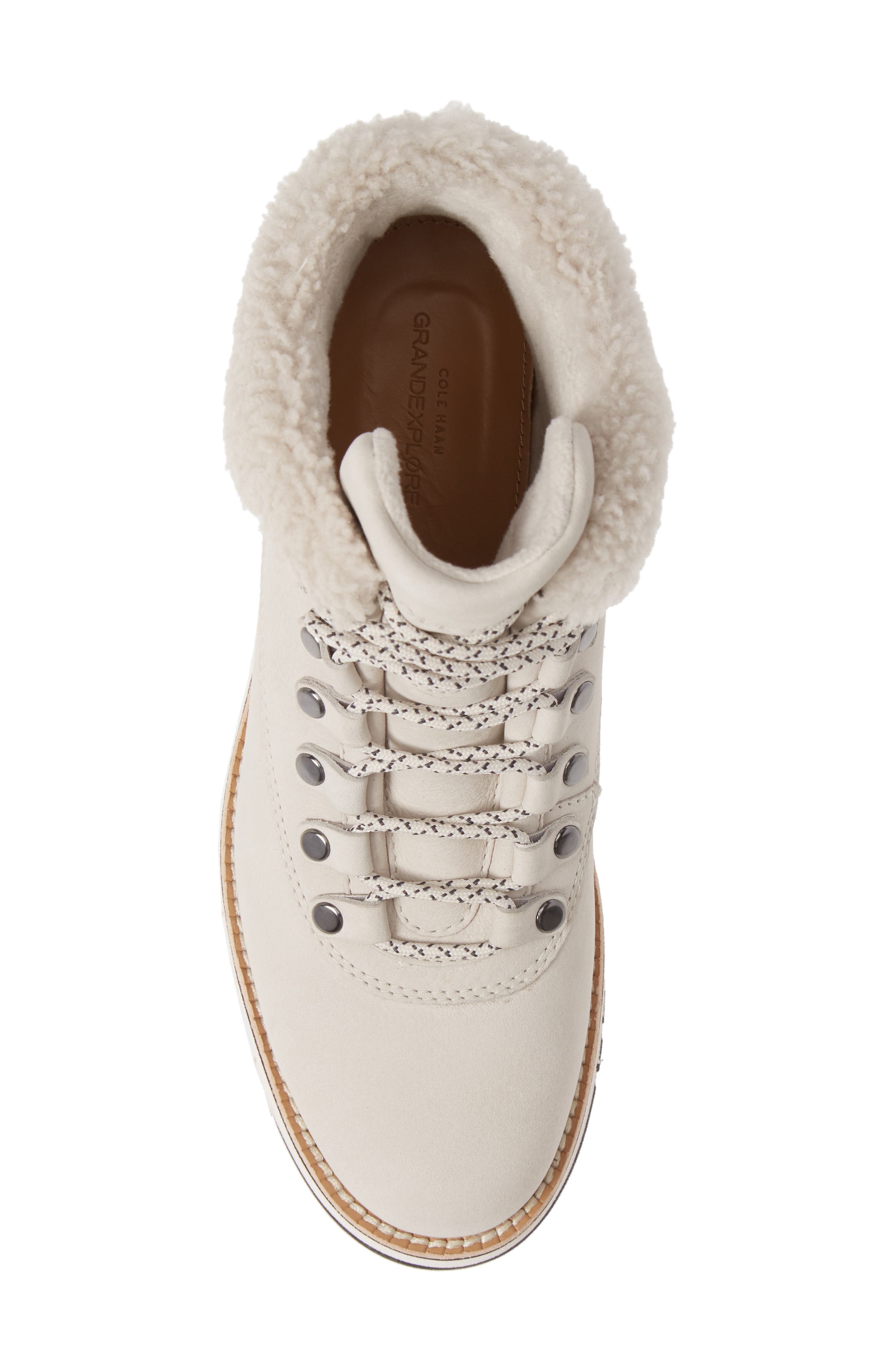 grandexpløre genuine shearling trim waterproof hiker boot