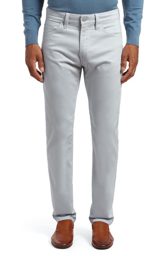 Shop 34 Heritage Charisma Relaxed Fit Twill Pants In Gray Dawn Coolmax
