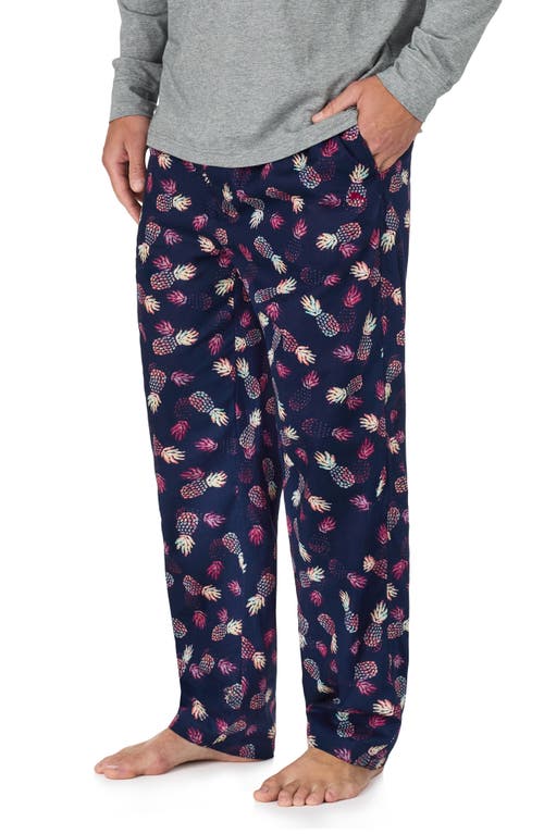 Shop Tommy Bahama Cotton Pajama Pants In Navy