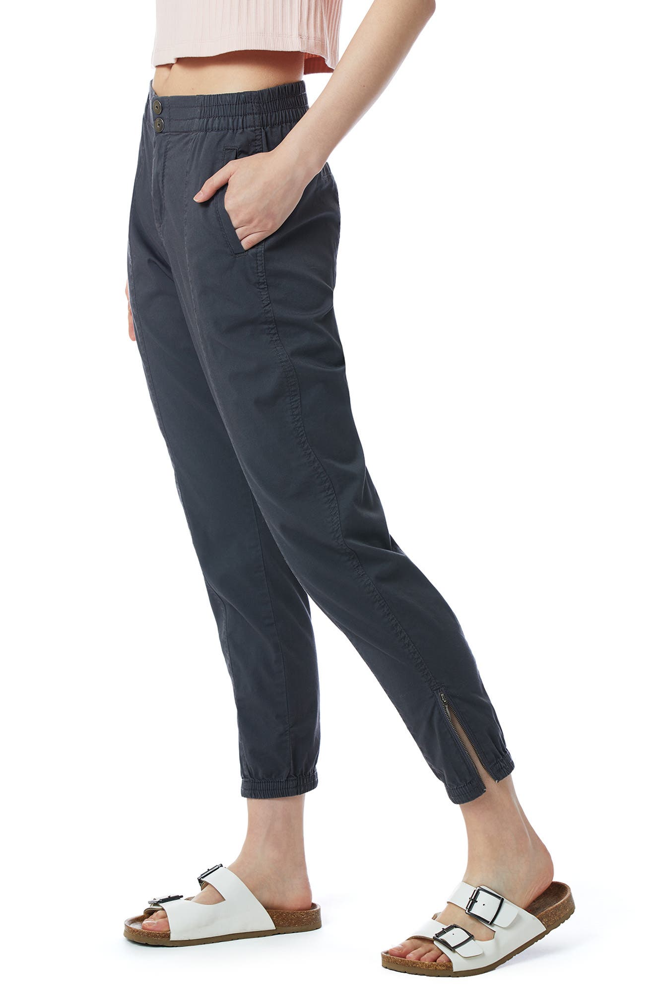zip cuff joggers