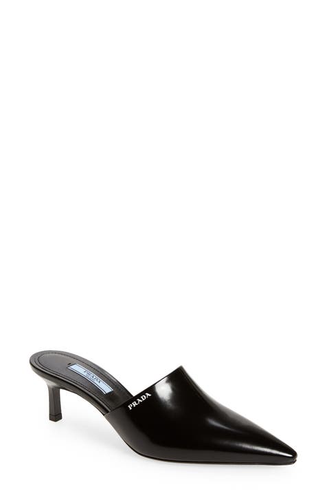 prada pointed toe sneaker mule