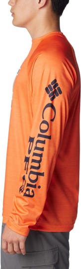Men's Columbia Orange Auburn Tigers PFG Terminal Tackle Omni-Shade