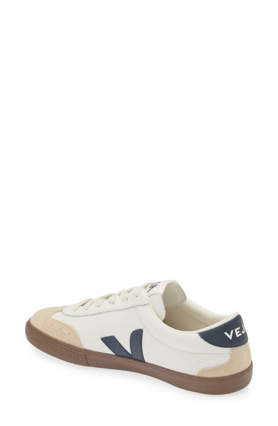 Shop Veja Volley Leather Sneaker In White Nautico Bark