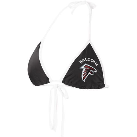 Women's G-III 4Her by Carl Banks Black San Francisco 49ers Perfect Match  Bikini Top