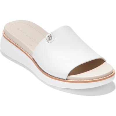 Cole Haan Zerogrand Slide Sandal, White