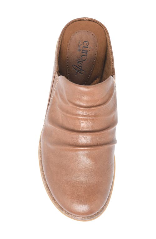 Eurosoft Laralyn Ruched Mule In Toffee