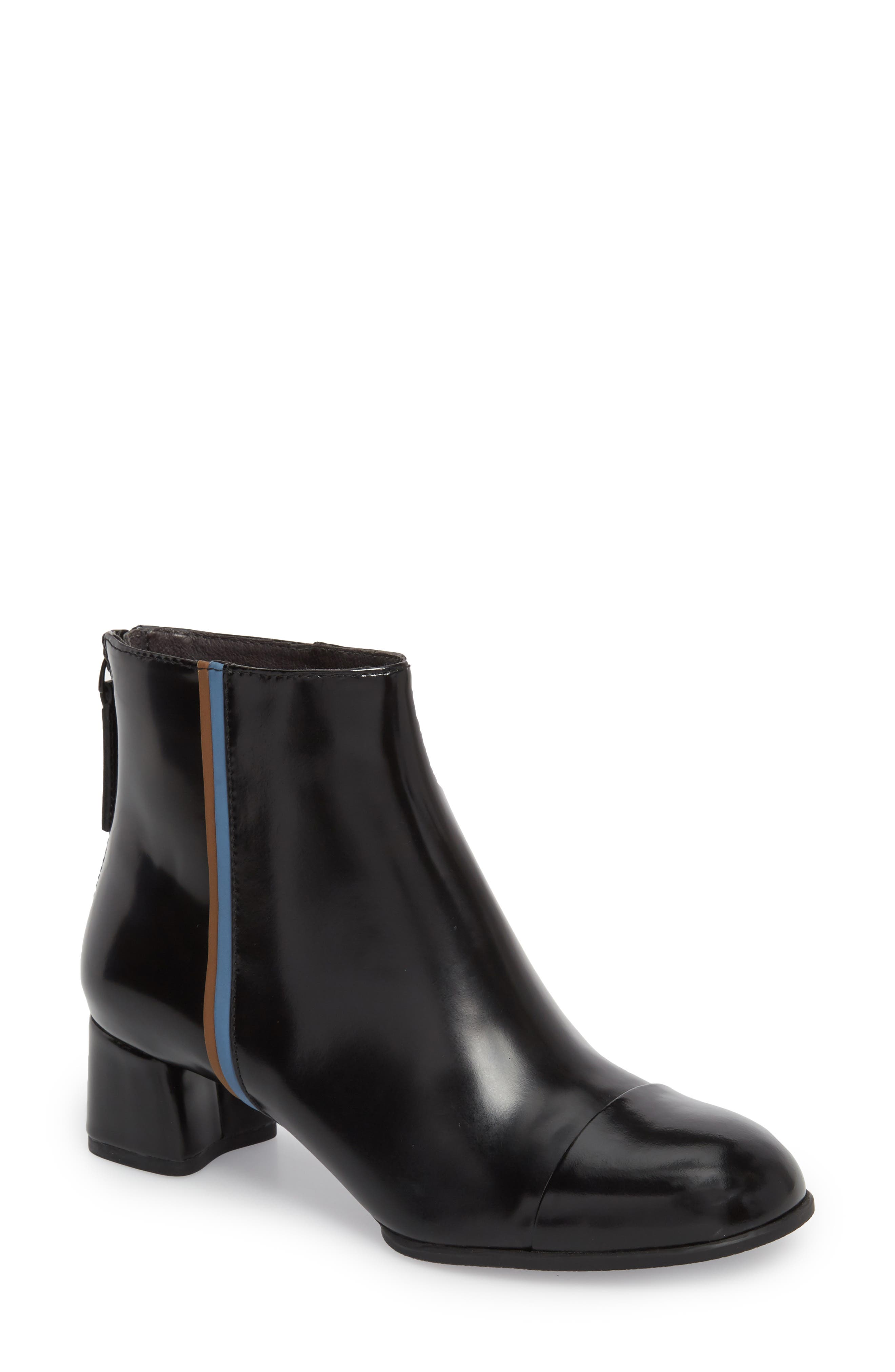 Camper Tws Cap Toe Bootie, Black