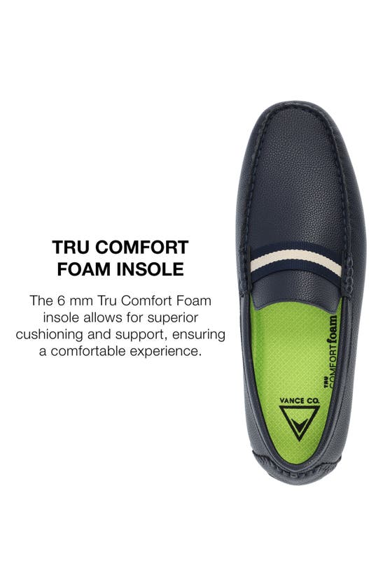 Vance Co. Griffin Tru Comfort Slip-on Driver In Blue