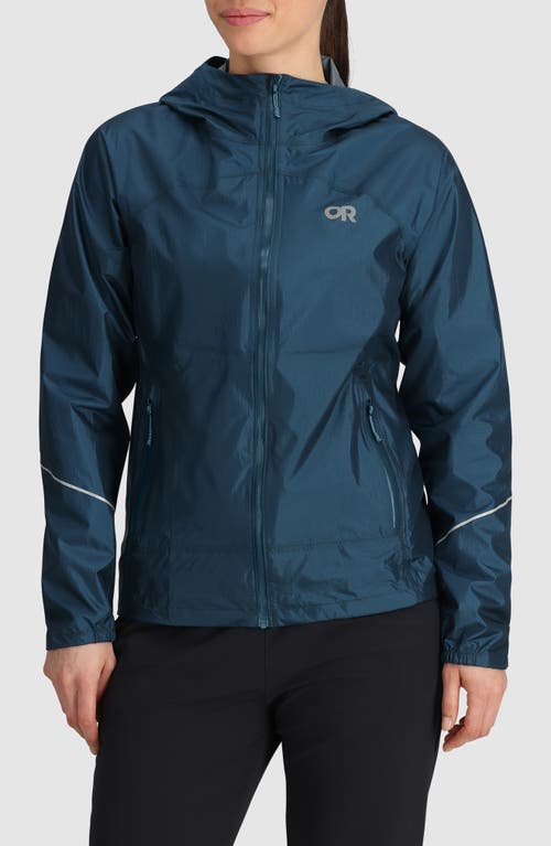 Shop Outdoor Research Helium Rain Ultralight Jacket In Harbor