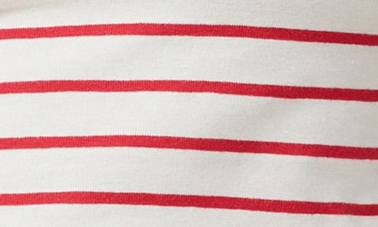Shop Cotton On Stripe Crop T-shirt In Kyle Str Porcelain/fiery Red