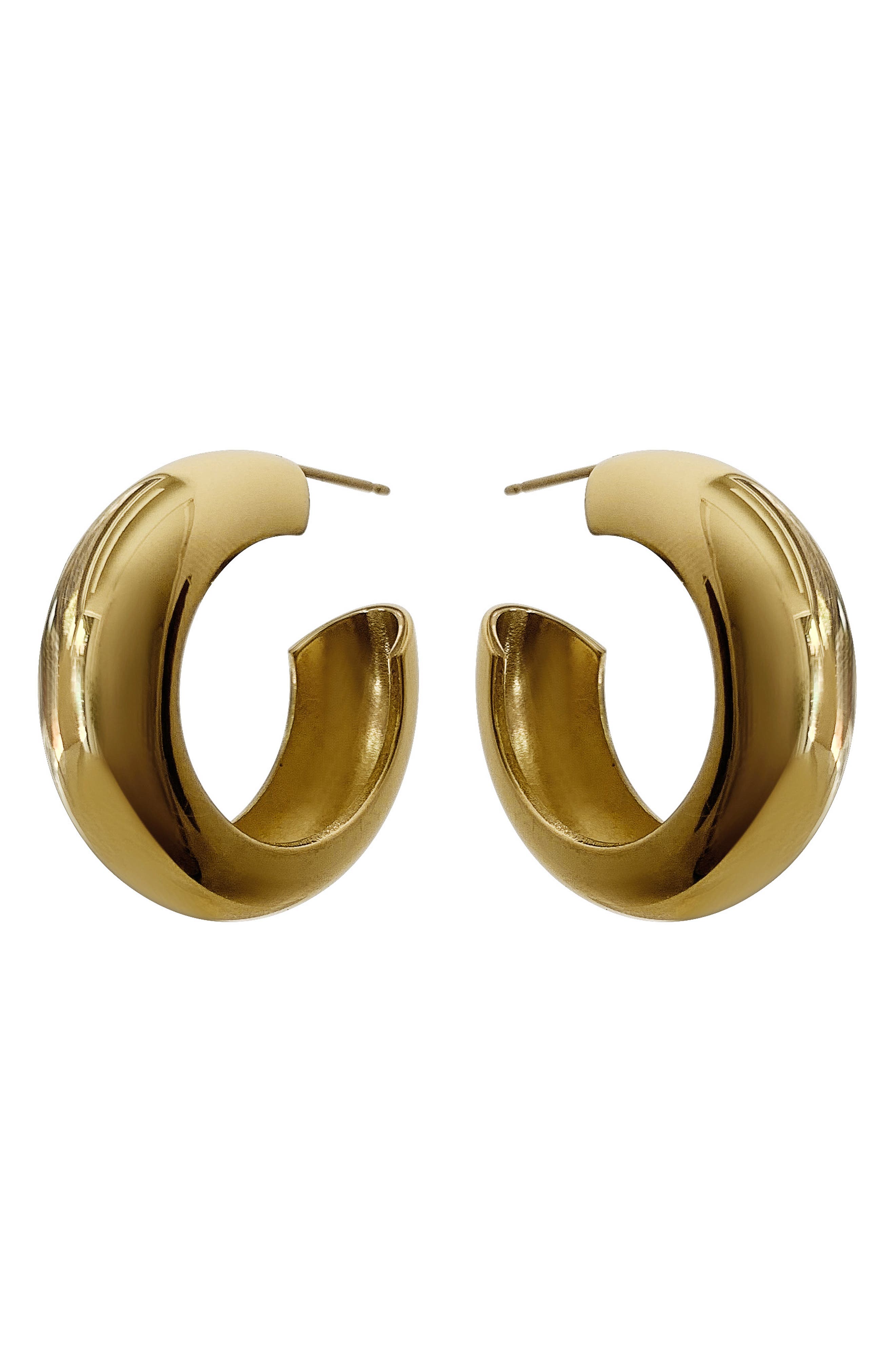 Laura Lombardi Cusp Hoop Earrings in Brass at Nordstrom